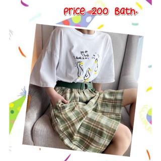 set เสื้อ กางเกงสก้อต 2ชิ้น 200 บาท