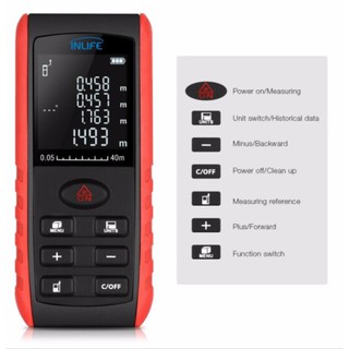 เครื่องวัดระยะเลเซอร์ 40m. OEM laser rangefinder ตลับเมตรเลเซอร์วัดระยะ 40เมตร