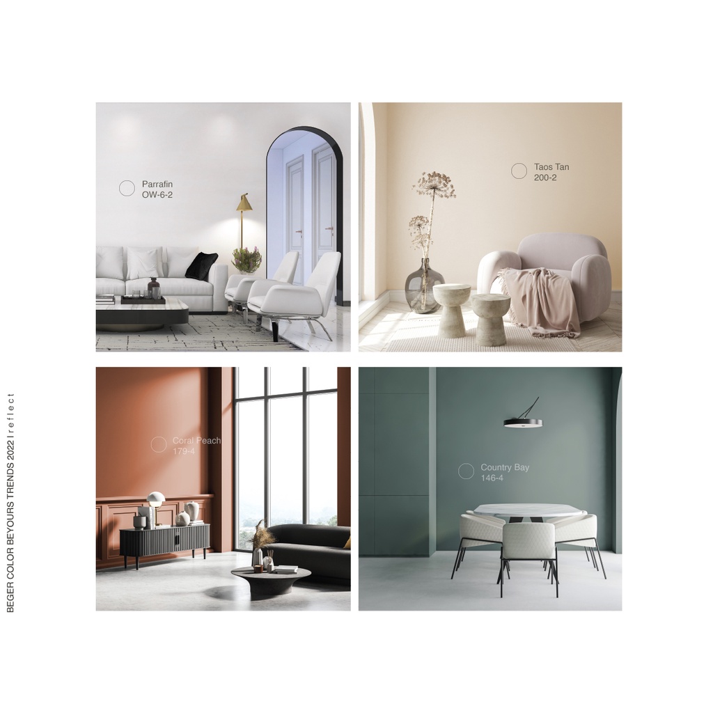 Beger เฉดสี 2022 กึ่งเงา AirFresh แอร์เฟรช ภายใน 3.7 ลิตร กึ่งเงา กลิ่นอ่อนสุด ทาแล้วเข้าอยู่ได้ทันที ปลอดภัย - รูปที่ 6