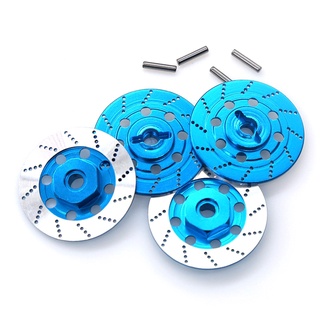 4PCS Metal Brake Disc Hex Adapter for 1/10 Sakura D4 RC Car,Blue