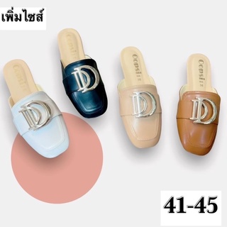 👠รองเท้าเปิดส้นแต่งอะไหล่ D คู่💥 sz.41-45