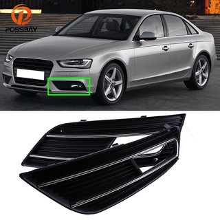 【สไตล์ฮอต】ฝาครอบไฟตัดหมอกรถยนต์ ด้านหน้าซ้าย ขวา คุณภาพสูง สําหรับ Audi A4 B8 2012-2015 Facelift