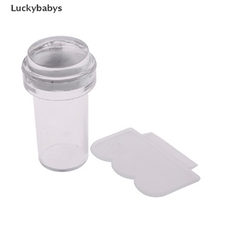 ((Luckybabys)) แสตมป์เจลลี่ซิลิโคนใส สําหรับตกแต่งเล็บ