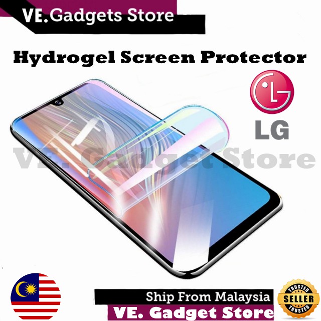 LG V30 / LG V30S ThinQ / LG V35 ThinQ Hydrogel Soft Screen Protector Pelindung Skrin