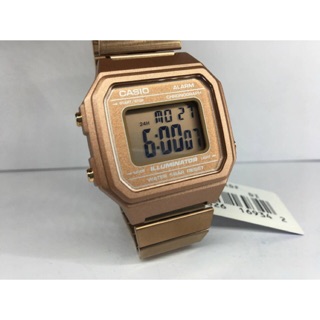 Casio รุ่น B-650wc-5adr สีโรสโกล ของแท้ ของใหม่ป้ายห้อย