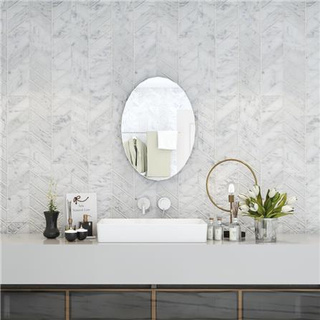 Plain Mirrors กระจกเงาเรียบ MOYA HLP006 50x70 ซม. กระจกใสไม่หลอกตา