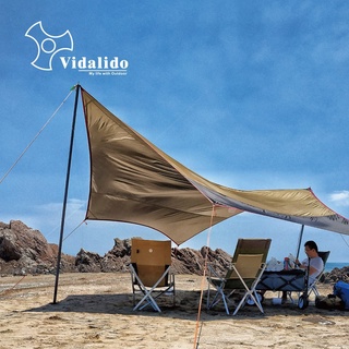 🚫 NEW 2023 ทาร์ป Vidalido ขนาด 4.7x5 และ 5.5x5.6 m. Flysheet Tarp มาพร้อมอุปกรณ์ครบชุด