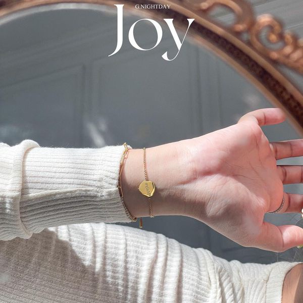 G.NIGHTDAY - Joy สร้อยข้อมือแบบสวยงามดูเรียบดูเบา สบายๆแบบมีเทส ใส่ได้ทุกลุค