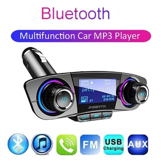 เครื่องส่งสัญญาณ FM เครื่องเล่น MP3 Aux Modulator บลูทูธ แฮนด์ฟรี สําหรับรถยนต์