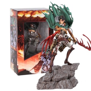 Attack on Titan Levi  Ackerman Battle Damage PVC Figure 36 cm