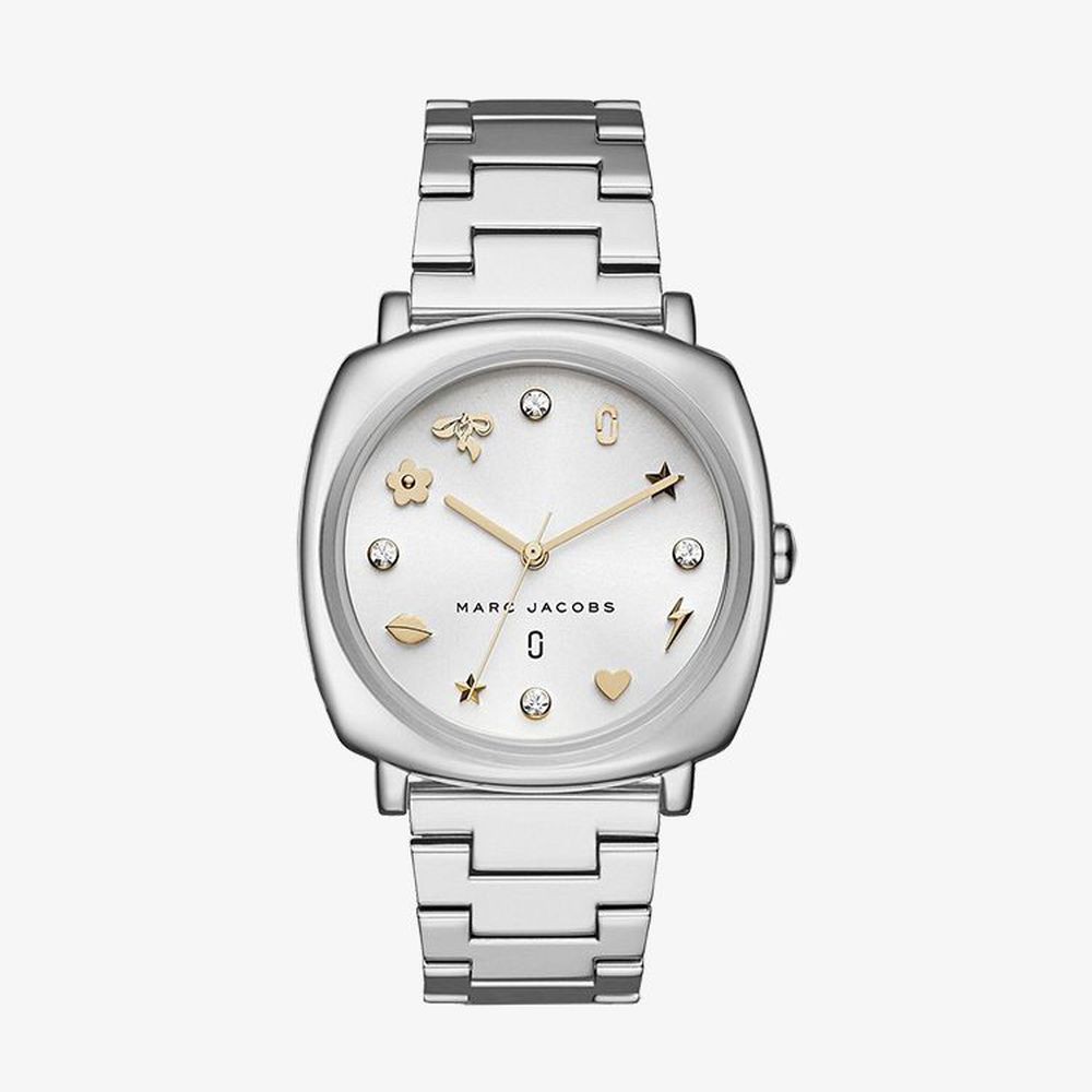 Marc Jacobs นาฬิกาข้อมือผู้หญิง Mandy Silver Dial Silver รุ่น MJ3572