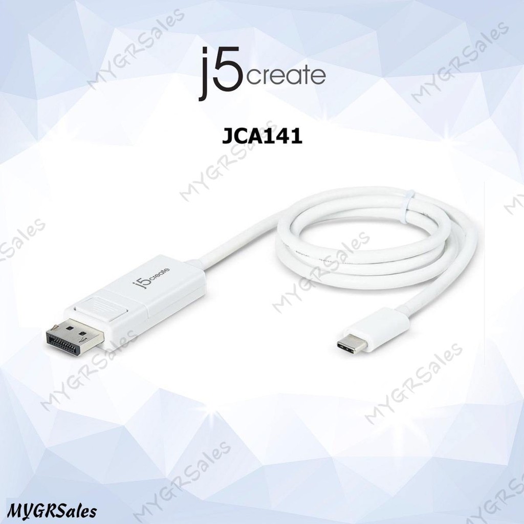 J5create JCA141 สาย USB Type-CTM เป็น 4K DisplayPortTM 1.2M