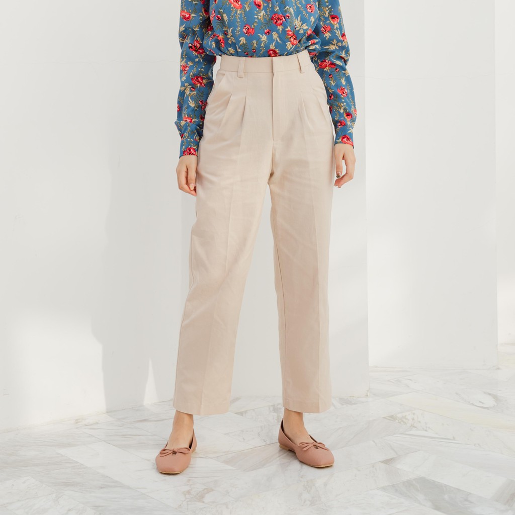 Kimmame - กางเกงขายาว รุ่น Weekend Linen Pants 4 สี