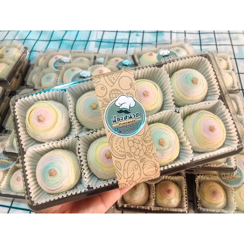 #ขนมเปี๊ยะกุหลาบ #สดใหม่ #ไม่ใส่สารกันบูด #หวานน้อย #กลมกล่อม