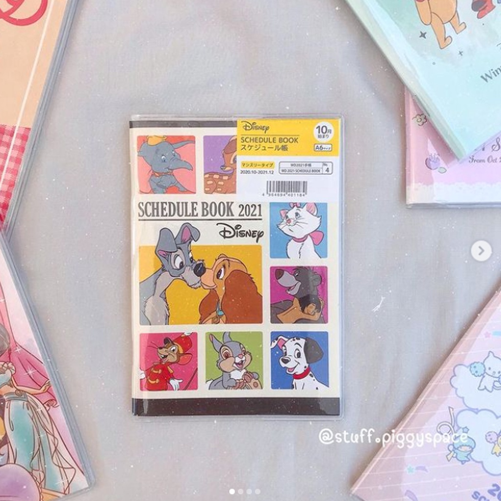 🌈  พร้อมส่ง 🌈  สมุดโน้ตปฏิทิน 2021 (ขนาด A6) All Disney สัตว์น้อยใหญ่ 🐳