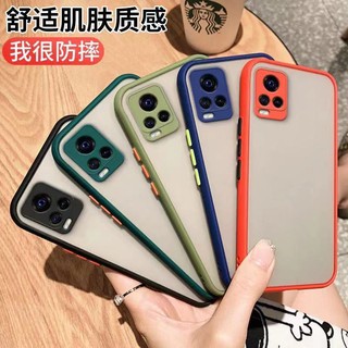 025 [ส่งจากประเทศไทย] ขอบสีหลังด้าน Case OPPO A54 4G/A74 4G/A74 5G/A94 5G/A15/RENO5 เคสกันกระแทก เคสขอบสีกันกล้อง