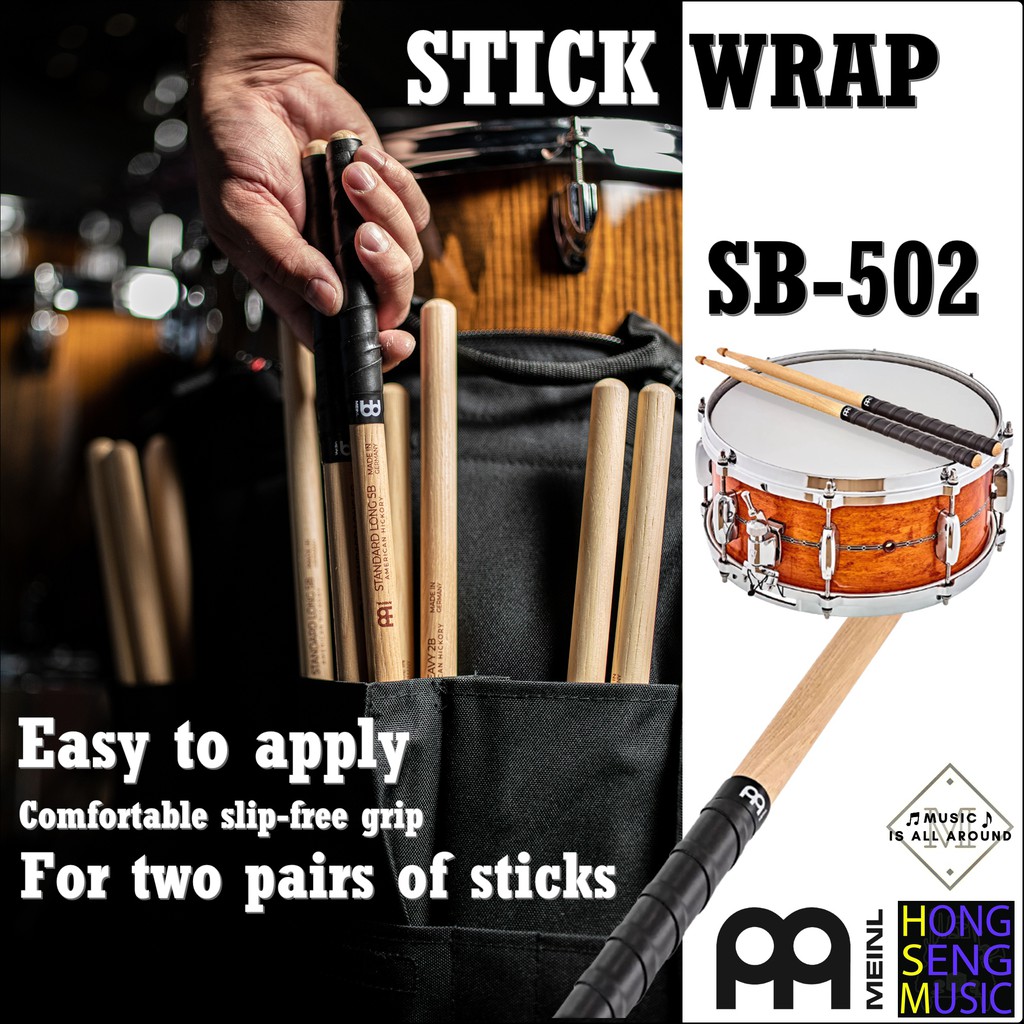 ที่พันไม้กลอง Meinl สำหรับไม้กลอง 2 คู๋ Stick Wrap รหัส SB-502