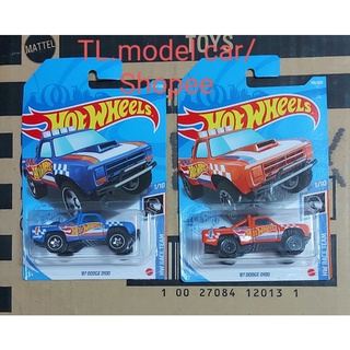 Hotwheels รถเหล็ก1/64 87 Dodge D100 สามารถซื้อรวมกันกับคันอื่นได้(ดูสินค้าในร้านคลิ๊กที่รูปร้าน)