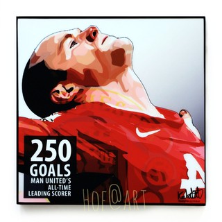 Wayne Rooney #3 เวย์น รูนี่ย์ แมนยู ทีมชาติอังกฤษ รูปภาพ​ติดผนัง pop art ปีศาจแดง แมนยู ฟุตบอล​ กรอบรูป แต่งบ้าน ของขวัญ