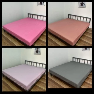 [เฉพาะผ้าปู]ผ้าปูที่นอนสีพื้นขนาด3.5, 5 และ 6 ฟุต