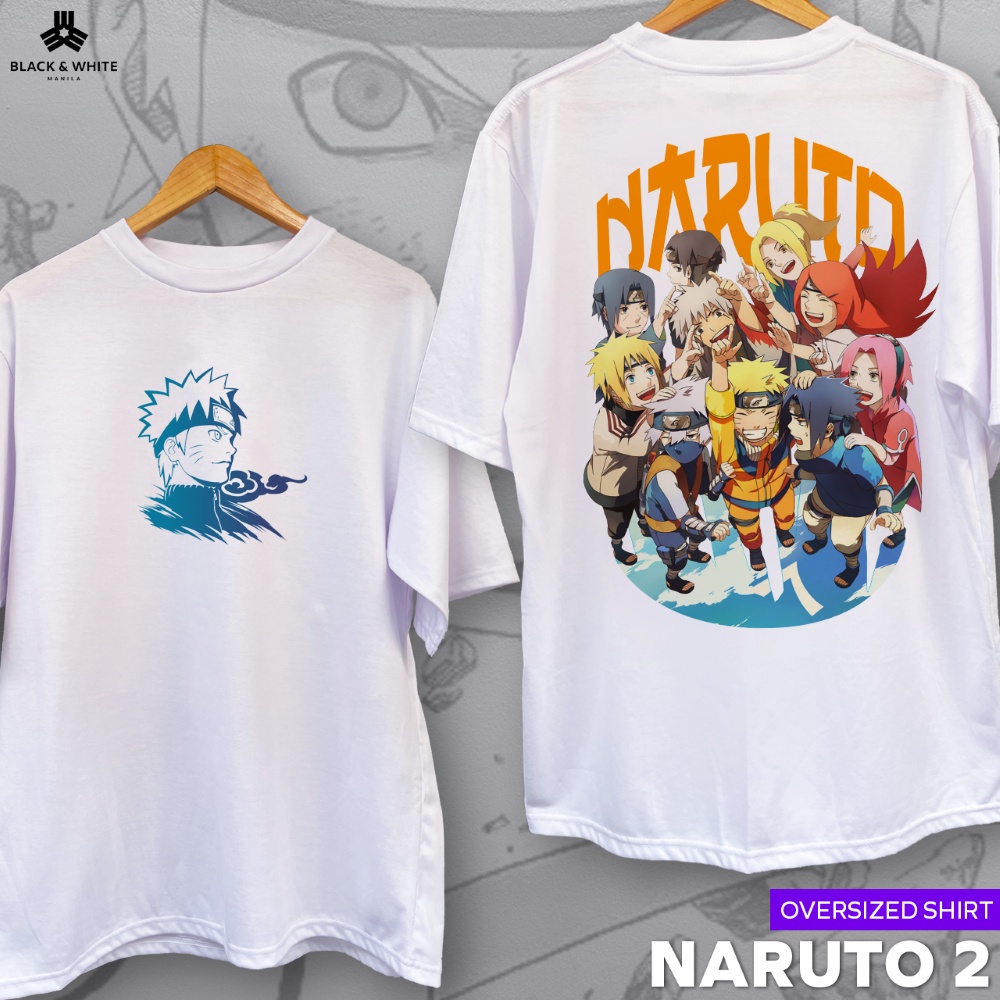 Naruto Family Oversized Shirt | Naruto by Black and White Manila bh เสื้อยืด