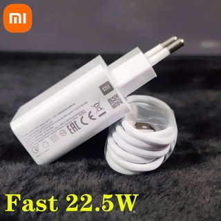 ❀ ของแท้ !ของแท้ Xiaomi 22.5W ที่ชาร์จ QC3.0 + สายเคเบิลอะแดปเตอร์ Type C ชาร์จเร็ว สําหรับ MI Redmi 10 lite Redmi 10X Note 7 8 9 9S MI 6 8 SE