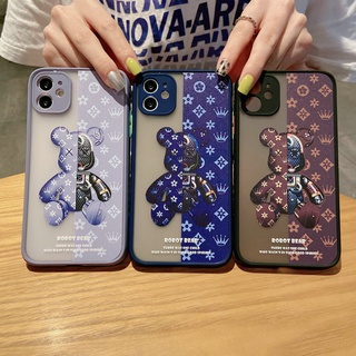 หมีที่รุนแรงกล เคส สำหรับ เคสไอโฟน 13 Pro max การ์ตูนซิลิโคนครอบเคส เคสไอโฟน 13 Pro XR 7plus เคสกันกระแทก Black เคสไอโฟน 12 Pro XS 11 Blue เคสโทรศัพท์ซิลิโคนนิ่ม เคสไอโฟน 11Pro 13 se ปลอกซิลิโคนขอบเหลี่ยม เคสไอโฟน 12 Pro max 12 6plus ตำแหน่งรูที่แม่นยำ