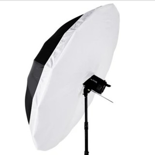 ร่มสะท้อนReflector Umbrella BlackSilver 60นิ้ว150cm พร้อมผ้าDiffuser สำหรับปิดหน้า