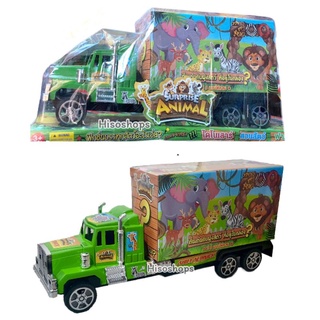 SURPRISE ANIMAL TRUCK - รถบรรทุกสัตว์อะไรเอ่ย? รถบรรทุก ฟาร์ม สวนสัตว์ ไดโนเสาร์ ให้น้องๆได้ตื่นเต้นไปกับฝูงสัตว์ที่อยู่