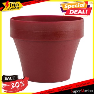 กระถางพลาสติก BABA ไซส์ S 16 ซม. สีแดง กระถางต้นไม้และอุปกรณ์ PLASTIC PLANT POT BABA BI S 16CM RED อุปกรณ์ตกแต่งสวน