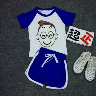 ชุดเสื้อกางเกงน้ำเงิน