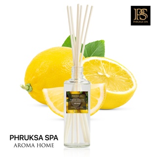 PHRUKSA SPA ก้านไม้หอมปรับอากาศ กลิ่นเฟรช เลมอน 100 มล. (Reed Diffuser Fresh Lemon)แถมฟรี! ก้านไม้หวาย