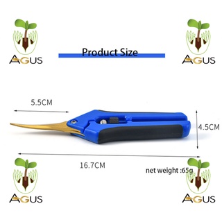 กรรไกรทริม กัญชา กรรไกรตัดกิ่ง ปลายโค้ง ไทเทเนี่ยม Trimming scissors titanium กรรไกร ทริม ช่อ ดอก ตัดกิ่ง ตัด ทริมดอก