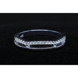 SWEET 16 แหวนเงินล้อมเพชรแฟชั่นเกาหลี / Korean Fashion Ring 925 Sterling Silver with CZ Diamonds_AR6651C