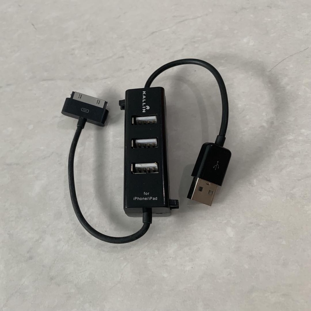 Otg iphone 4+3hub.**