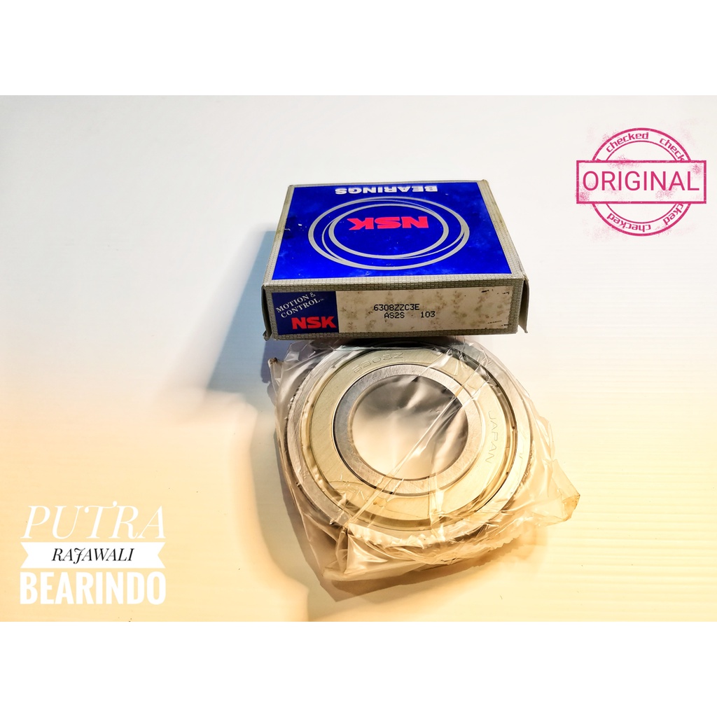 1 ชิ้น 6308ZZ NSK BEARING / LAHER / LAKER (หมวกไอรอน)