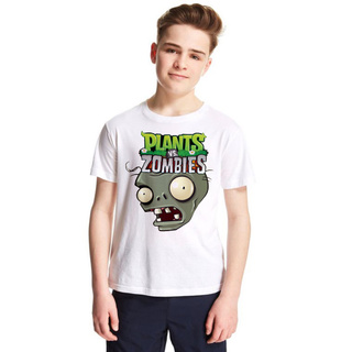 เสื้อยืด พิมพ์ลายเกม Plants Vs Zombies Zombie สําหรับเด็กผู้ชาย และเด็กผู้หญิง