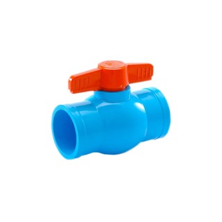 Ball valve PVC BALL VALVE SCG PVC 1" LIGHT BLUE Water valve Water supply system บอลวาล์ว บอลวาล์ว SCG 1 นิ้ว สีฟ้า วาล์ว