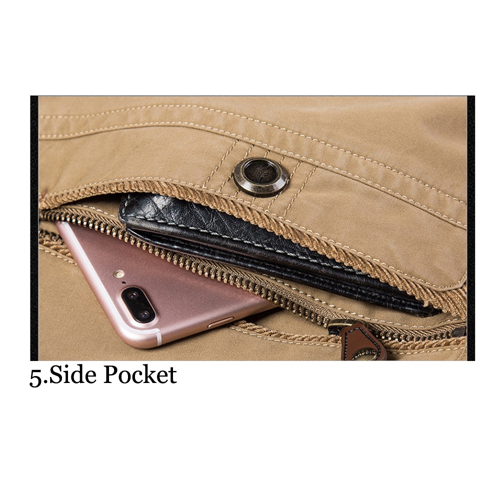 JEEP SPIRIT 1941 ESTD เสื้อแจ็กเก็ตลําลอง ผ้าฝ้าย สองด้าน มีหลายกระเป๋า แฟชั่นฤดูใบไม้ร่วง สไตล์ทหาร สําหรับผู้ชาย 8XL