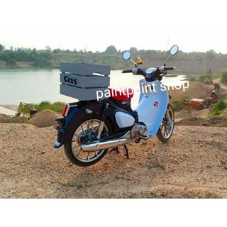 กล่องท้ายรถ ลังไม้ท้ายรถ กล่องไม้ท้ายรถ กล่องเก็บของท้ายรถมอเตอร์ไซค์ honda super cub c125