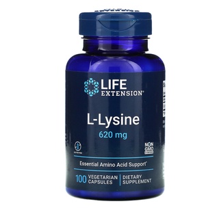 Life Extension, L-Lysine 620 mg 100 Vegetarian Capsules