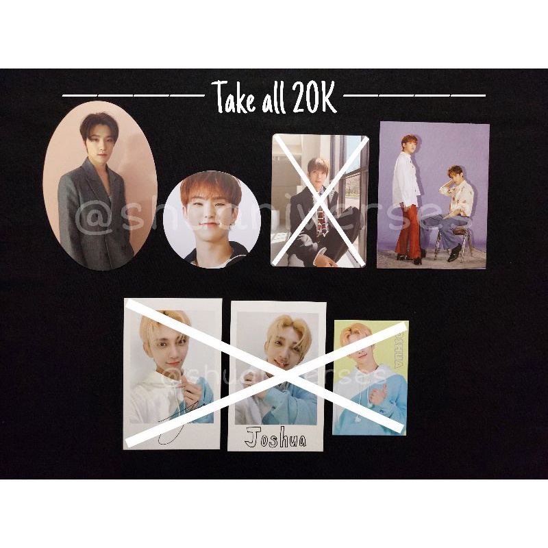 Seventeen SEMICOLON INCLUSIONS DINO OVAL + HOSHI CIRCLE, SEOKSOON OTP MCARD - tc pc photocard อย่างเ