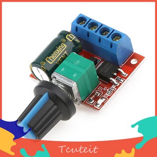 t cuteit mini 5a 90 w pwm 5-28 v dc - dc โมดูลควมคุมความเร็วมอเตอร์