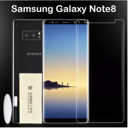 ฟิล์มกระจก นิรภัย กาวยูวี เต็มจอ สีใส ซัมซุง โน้ต8 / โน้ต9 Use For Samsung Galaxy Note8 / Note9 UV Glue Set Glass