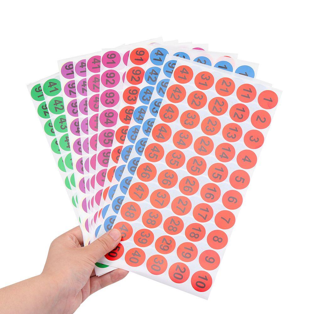 TOP 10 Sheet Art Number Sticker Handmade Sealing Stickers Digital Label ...