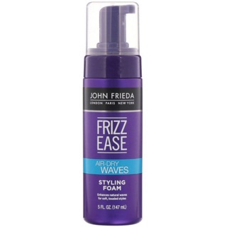 💥pre order💥John Frieda, Frizz Ease, Air-Dry Waves, Styling Foam, 5 fl oz (147 ml)