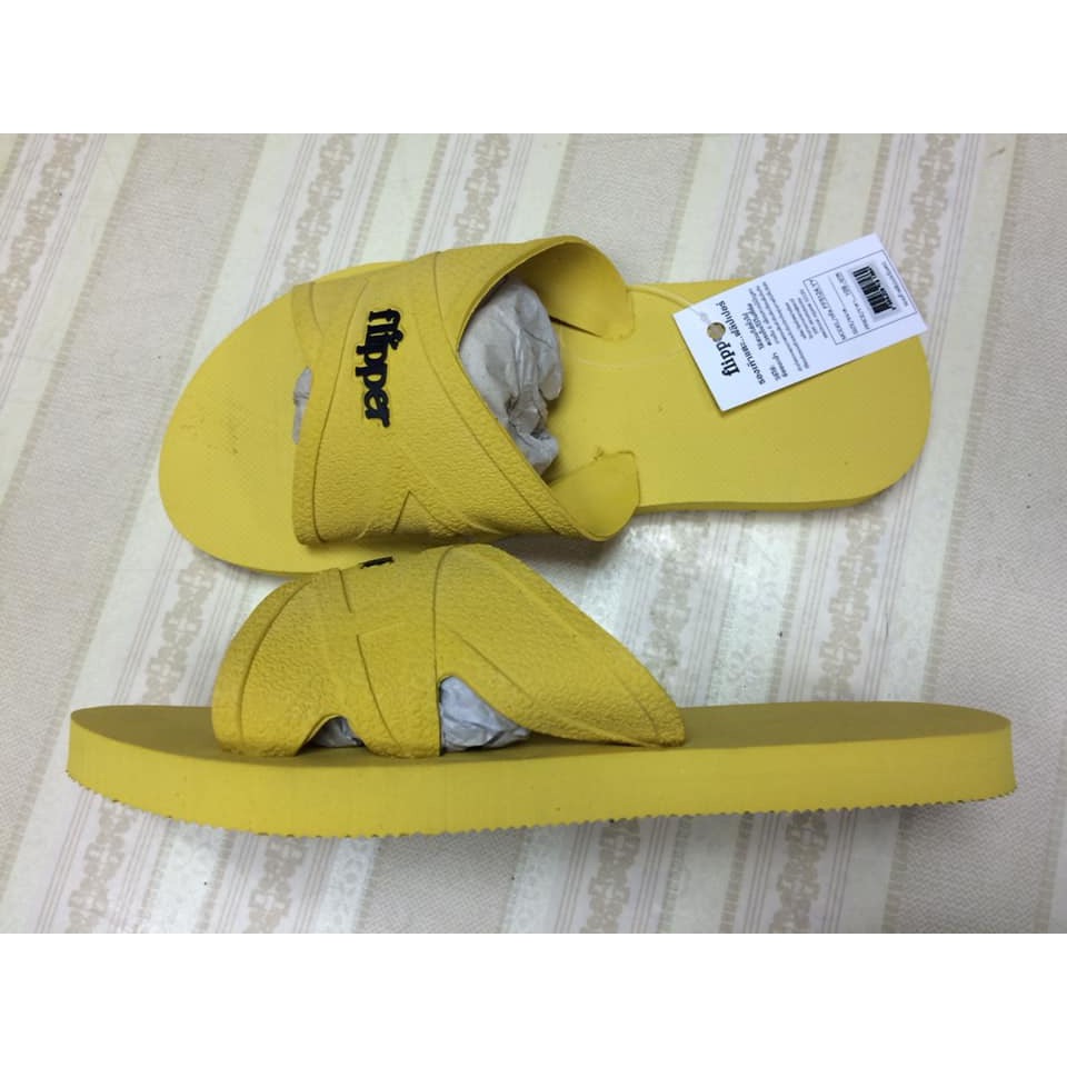 รองเท้าฟองน้ำ Flipper สีเหลือง(ฟิปเปอร์) สินค้ามาเพิ่มแล้ว