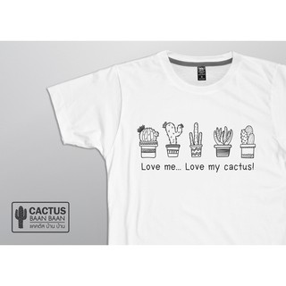 เสื้อกระบองเพชรCactus [ลาย Love me love my cactus]