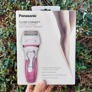 (Panasonic®) Close Curves™ Ladies Shaver with Bikini Trimmer ES2216PC เครื่องโกนขนไฟฟ้า สำหรับผู้หญิง