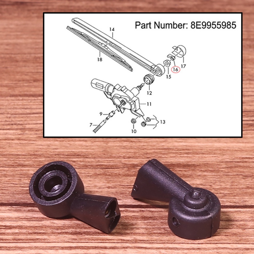 2Pcs Rear Wiper Washer WindShield Nozzle Spray Jet For Audi A1 A3 A4 Q7 8E9955985 8K9955985A